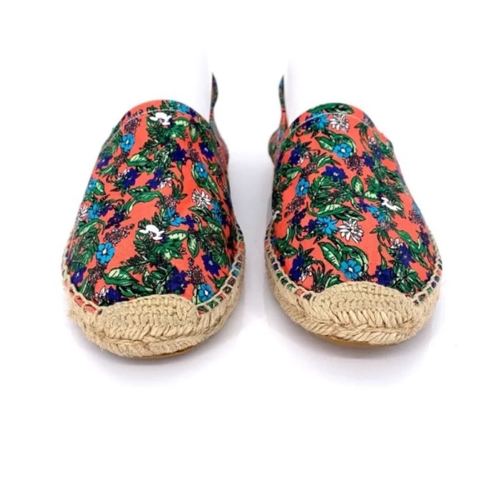 Soludos Floral Print Slip On Espadrilles Size 9.5 Summer Vacation Pool Tropical